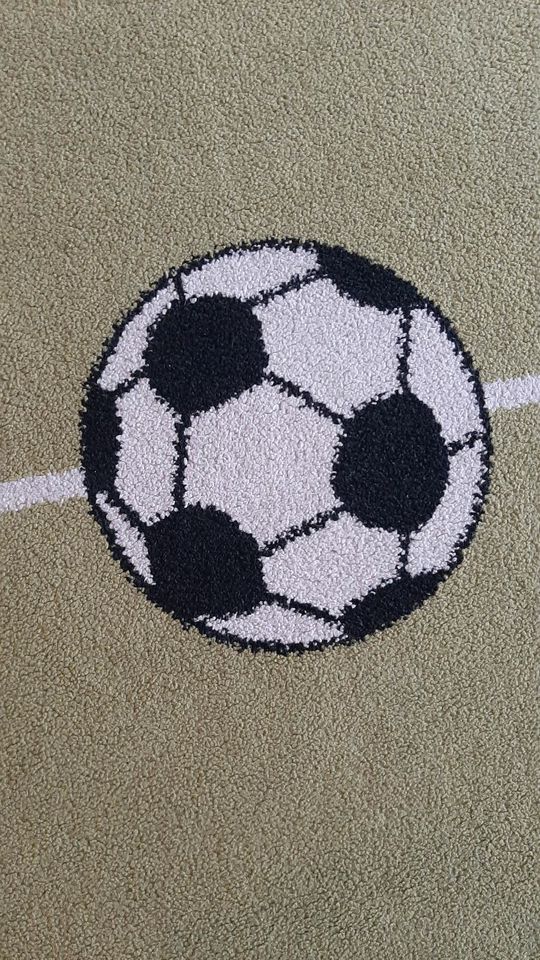 Teppich Fussball Junge 120x170 cm grün Tor in Hünxe