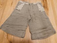 Gudrun Sjöden Leinen Shorts Hose Sommer 36/S taupe grau floral Ök Bayern - Bamberg Vorschau