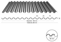 Aluminium Trapezprofil TRP 20-75 blank inkl. Vlies in 1,46m Niedersachsen - Munster Vorschau