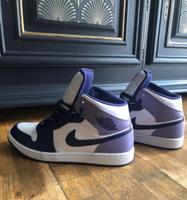 Nike Air Jordan MID 1 lila Herren Gr. 43 Saarland - Mettlach Vorschau