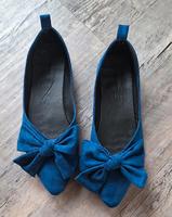 Damenschuhe Ballerina blau Schleife Hessen - Ranstadt Vorschau