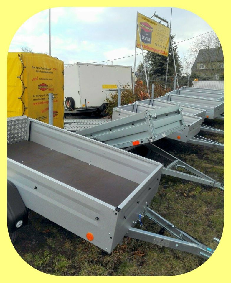 ☎Nr. 3 - PKW-Anhänger mieten - 2,51 x 1,30 x 0,35 m - 1.350 kg in Röhrsdorf