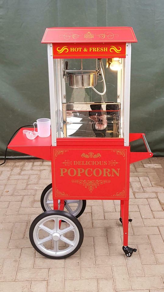 Popcornmaschine Mieten,Popcornmaschine mit Wagen im Retro Design in Varel
