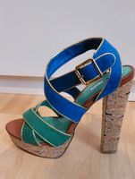 La Strada High Heels - grün blau gold - Kork - Gr. 38 Lübeck - St. Jürgen Vorschau