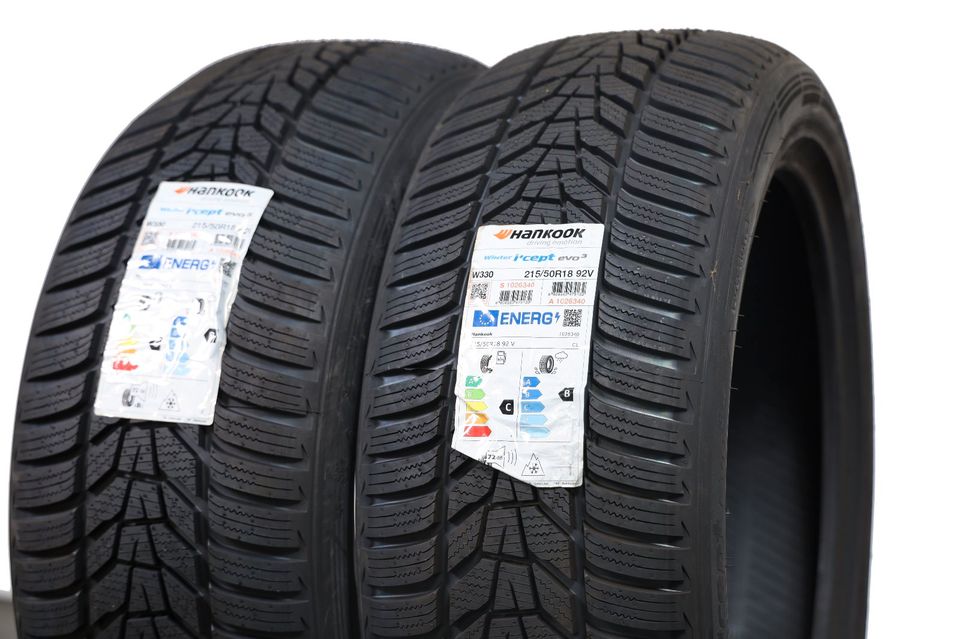 2x Winterreifen 215/50 R18 92V Hankook Winter Icept evo3 W330 NEU in Neuhausen