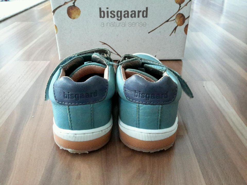 Bisgaard Sneaker Halbschuh Leder Johan Aqua Gr. 25 neuwertig in Untergruppenbach