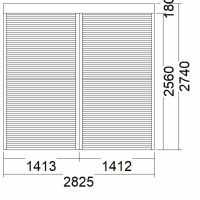 Vorbau-Rollladen - anthrazit - 282,5 x 274 cm -ALU- Motor -UA814 Brandenburg - Perleberg Vorschau