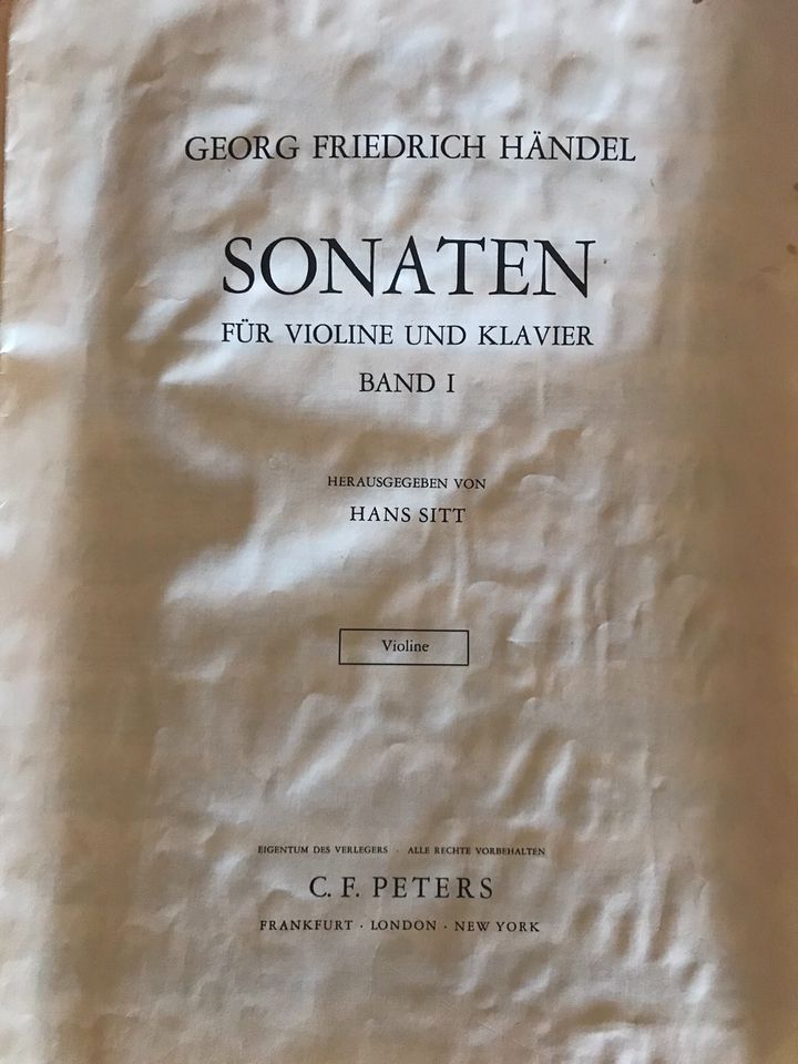 Händel Sonaten 1 / Musiknoten in Balingen