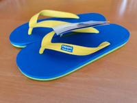 Neu HippoBloo Flip Flop Latex Gr. 38 aus Kautschuk Blau Grün Gelb Hessen - Rüsselsheim Vorschau