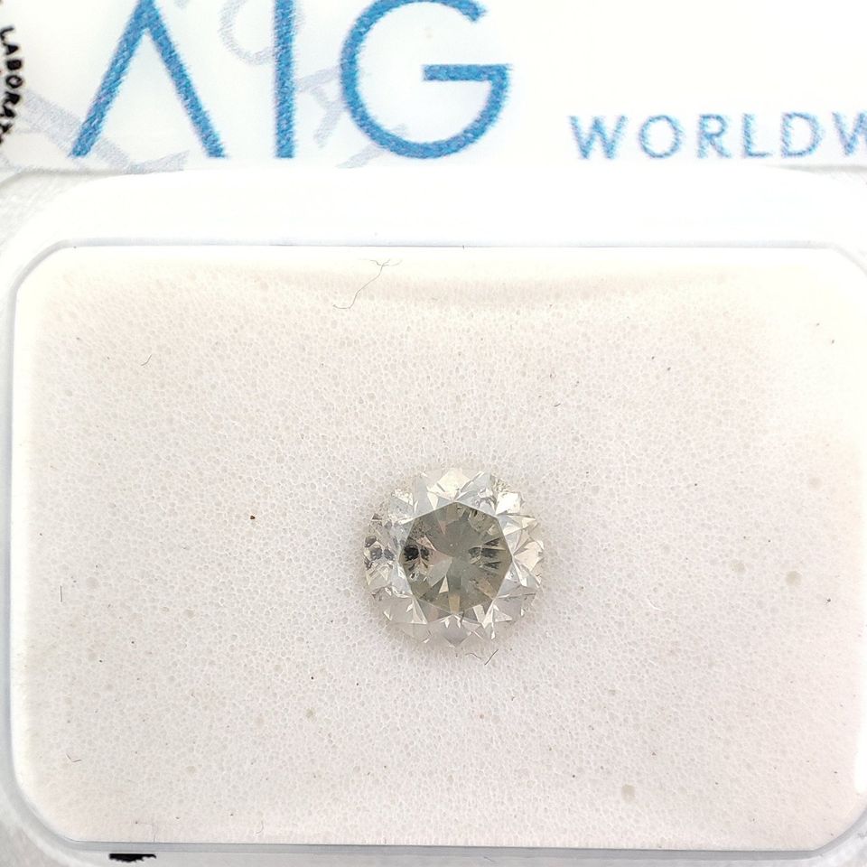 Diamant Brilliant 0,52 ct. L Y Grey I1 Nr.15 in Deggendorf