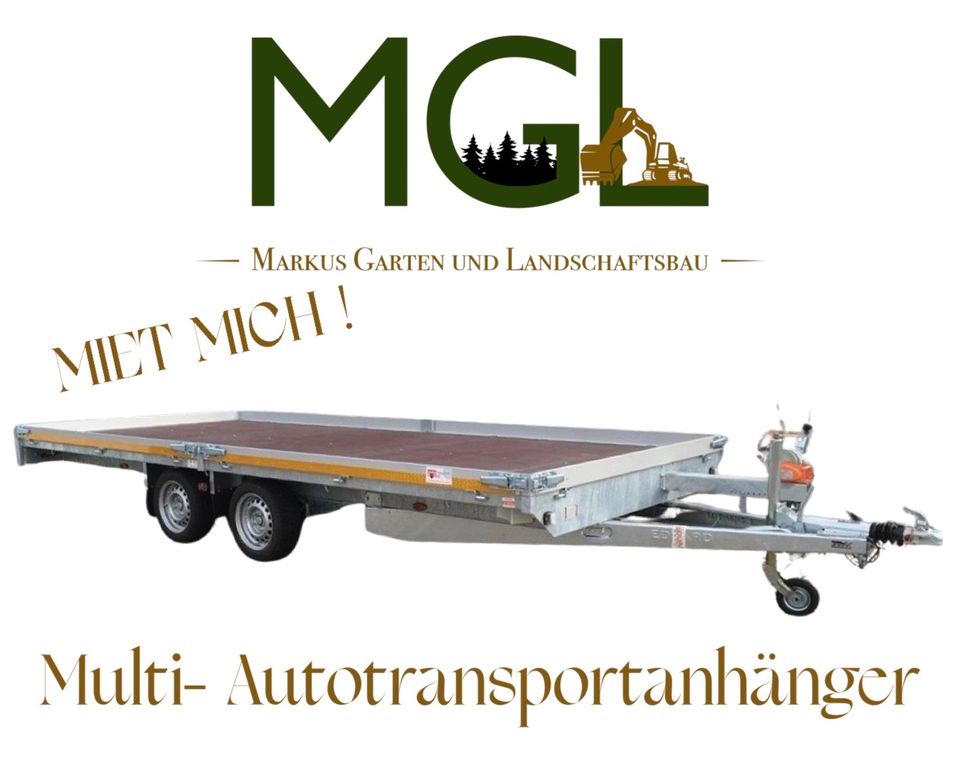 Autotransportanhänger 5×2.20m Anhänger Trailer Autotrailer Mieten in Sottrum