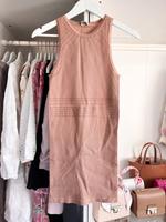 Zara Kleid gerippt seamless beige braun viral Blogger XS S Bayern - Hirschaid Vorschau