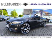 BMW 218 i Sport Line Cabrio Navi/Leder/Soundsystem/B Hessen - Bickenbach Vorschau