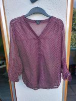 Amisu New Yorker 3/4 Bluse Sommershirt Longsleeve Rot Grau Muster Baden-Württemberg - Mötzingen Vorschau