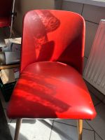 3 Rote Leder Stühle DDR (Vintage) Sachsen-Anhalt - Mücheln (Geiseltal) Vorschau