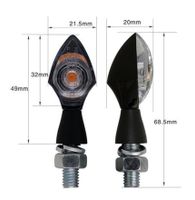 LED Mini Blinker 6V Motorad Moped schwarz Neu ! E-Prüfzeichen München - Thalk.Obersendl.-Forsten-Fürstenr.-Solln Vorschau