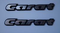 2 x Schriftzug Emblem Zeichen Logo VW Golf 2 Carat 165853675 A Niedersachsen - Ostrhauderfehn Vorschau