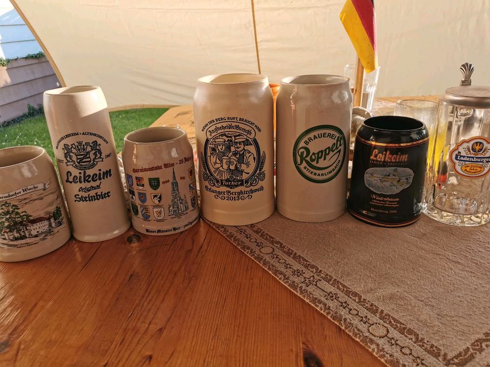 Bierkrüge und Jubiläumskrüge in Stutzenklinge