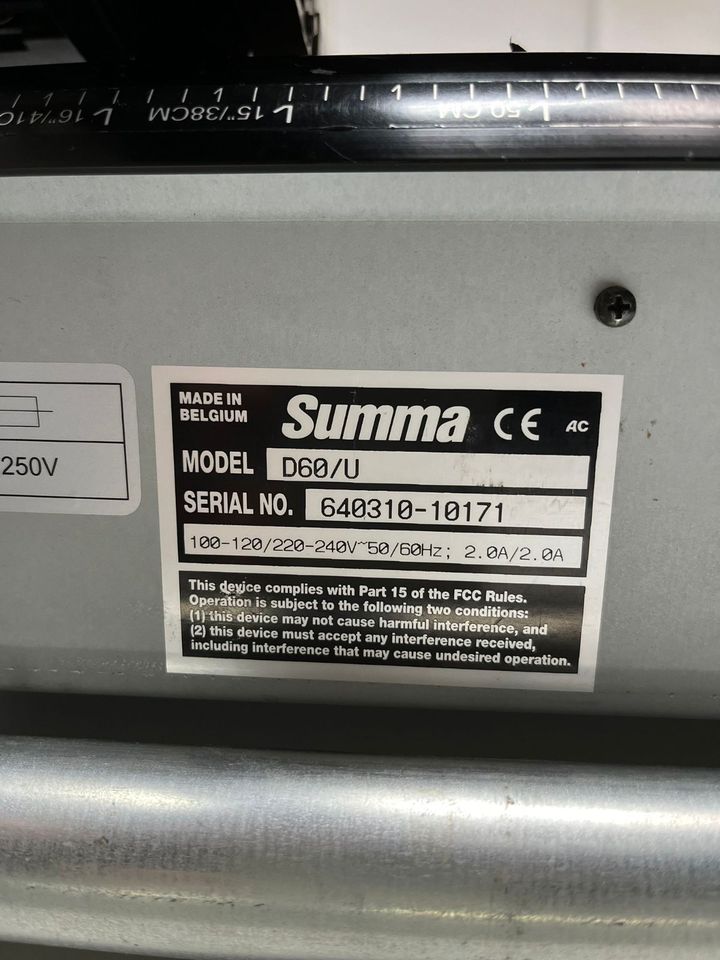 #1 / Summa D60 Schneideplotter / Schneide Plotter ( 60cm ) in Elxleben an der Gera