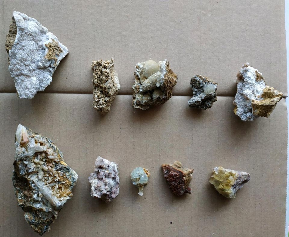 Mineralien Sammlung Erzgebirge Fluorit Quarz Mineraliensammlung in Sehmatal-Sehma