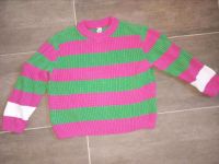 Yigga Strickpullover Gr. 134/140 Pullover pink grün oversized Sachsen-Anhalt - Wasserleben Vorschau