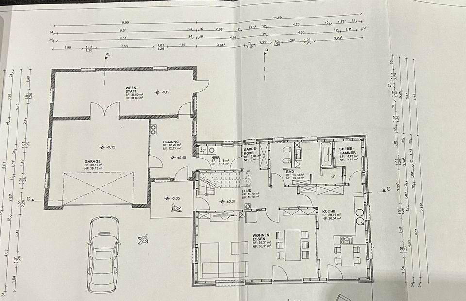 Einfamilienhaus mit Garagennebengebäude in Sulzdorf