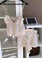Zara Sommer Set Shorts Schößchentop Struktur Beige S Zweiteiler Brandenburg - Senftenberg Vorschau