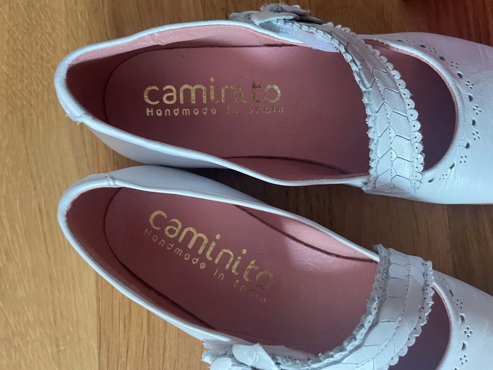 Kommunionsschuhe Ballerinas Weiß Gr. 34 Caminito in Markt Schwaben