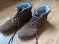 Gefütterte Winterschuhe aus Echtleder in Größe 46 Hessen - Breidenbach  Vorschau