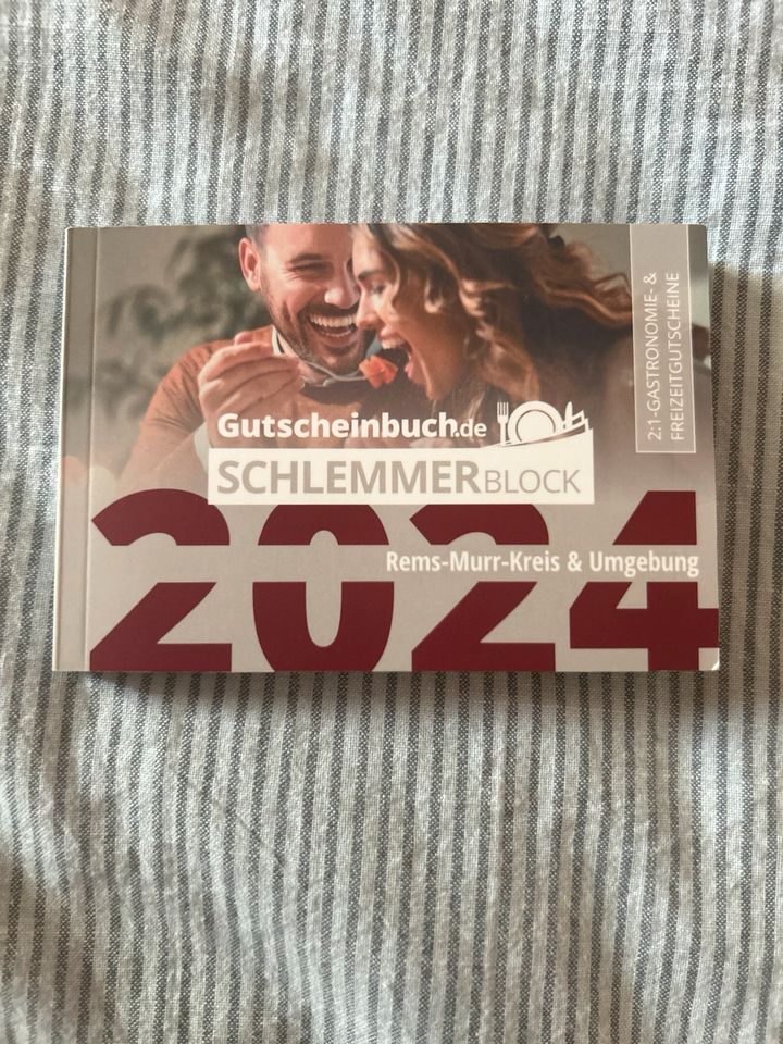 Schlemmerblock Gutscheinbuch Rems Murr Kreis neu in Stuttgart