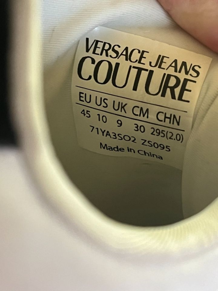 Versace Jeans Couture Sneaker weiß Gr. 45 in Bad Frankenhausen/Kyffhäuser