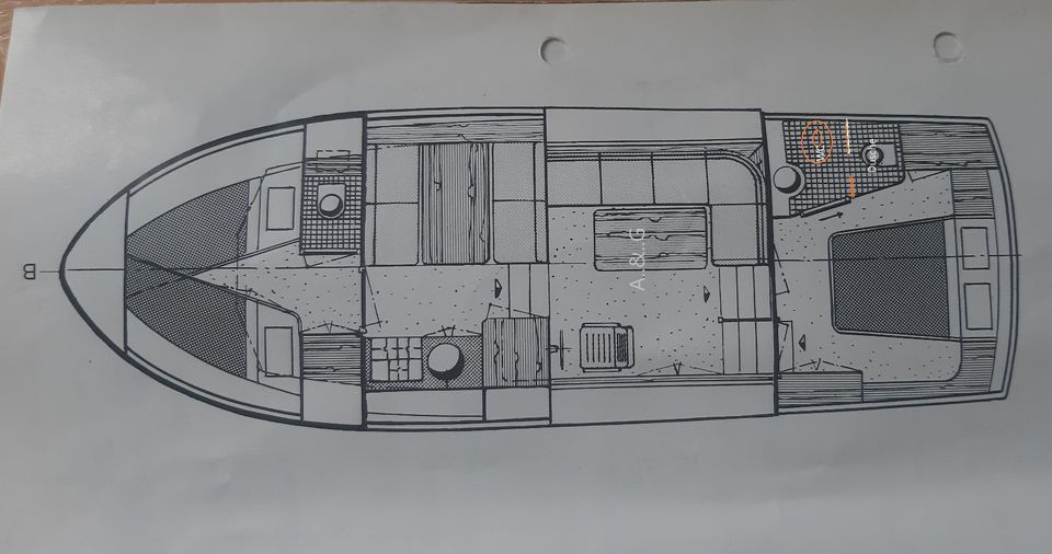 Motoryacht-Motor Boot Neptunus 106 Flybridge GFK Halbgleiter in Rheinstetten