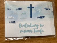 4 Stück Einladungen Taufe blau Hessen - Kaufungen Vorschau