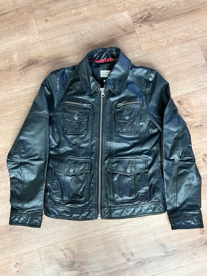 TOM TAILOR Damen Lederjacke, schwarz, Gr. M in Ahrensburg