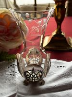 Vase Glas geschliffen Fuß mit Silberumrahmung Alt- Köln - Rodenkirchen Vorschau