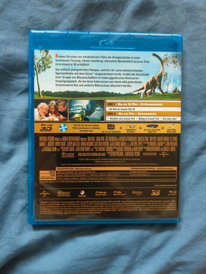 Blu-ray 2D/3D Sammlung: Jurassic Park 1+3, Jurassic World in Berlin