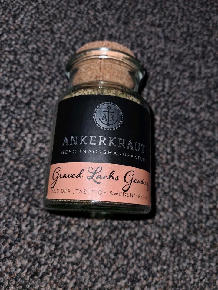 Ankerkraut glas Graved Lachs Gewürz neu in Neubrandenburg