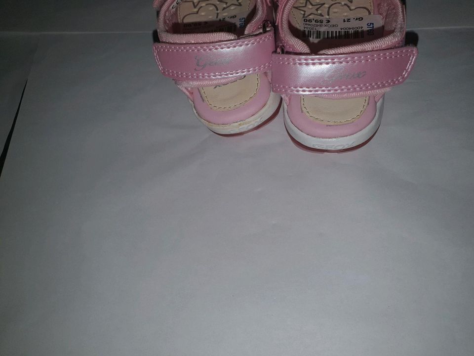 GEOX Kinder Sandalen in Rosa, Gr. 21 blinkende in Illingen