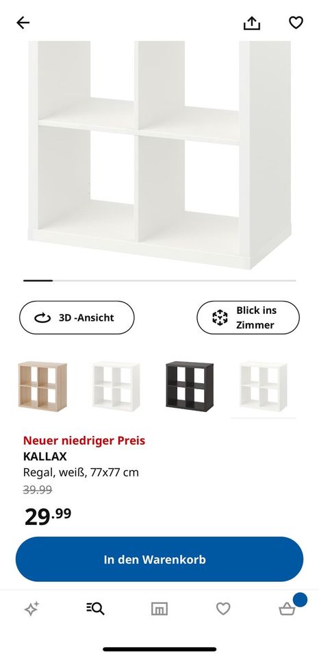 Kallax Regal weiß IKEA (5 Stück à 20 €) in Wennigsen