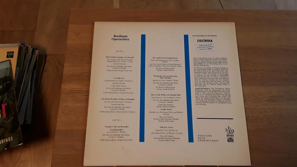 Schallplatten Konvolut Chor Chöre Retro in Burgthann 