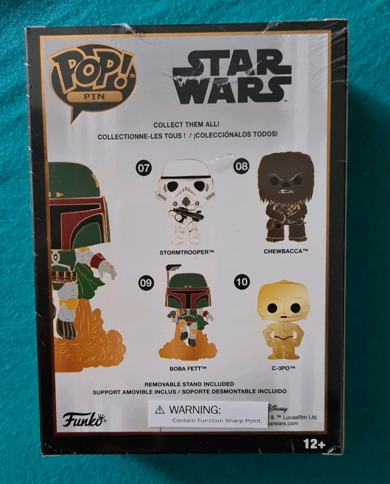 Funko Pin Pop Boba Fett Nr 9 Enamel Pin neu ovp Star Wars in Schwandorf