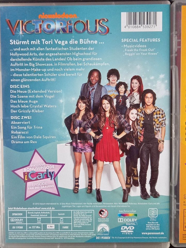 Victorious Staffel 1 und Staffel 3 auf DVD und mit deutschen Ton in Bocholt