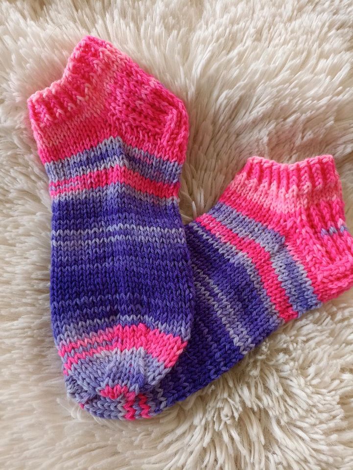 Sneaker Stricksocken Kinder Gr. 33/34, 6-fach Wolle in Löhne