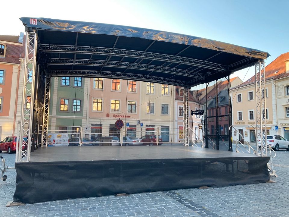 Mobile Bühne Open Air Stage Programm 8x6m 48m² Sidewings Trailer in Cottbus