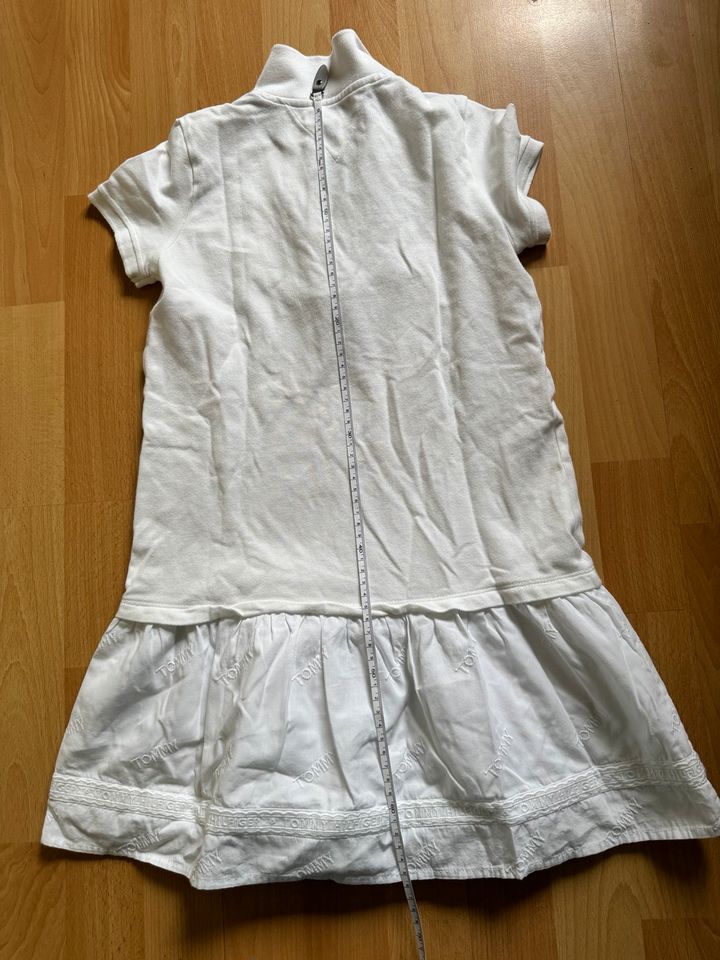 Tommy Hilfiger Kleid Weiß Polokleid Gr.140 in Düsseldorf