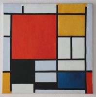 Mondrian - Replikat Komposition mit Rot Gelb Blau und Schwarz - 6 Baden-Württemberg - Philippsburg Vorschau