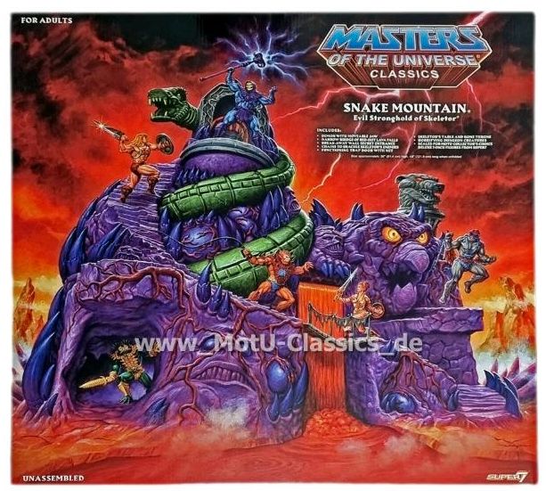 SNAKE MOUNTAIN SUPER7 MOTU CLASSICS MASTERS UNIVERSE ETERNIA MISB in Kirchgandern