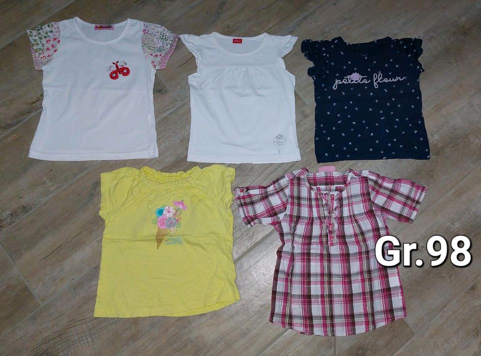 Tshirts Oberteile Shirts Sommer Gr.98 gelb, weiß, blau in Bad Sulza