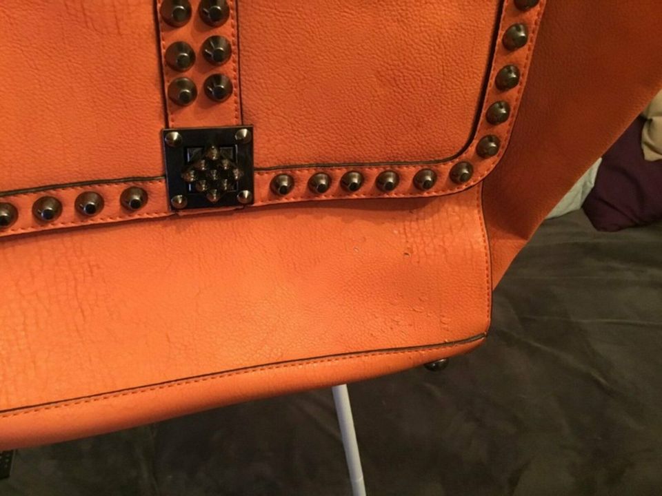 Damen Handtasche Bag aus Leder orange Accessoires in Leipzig