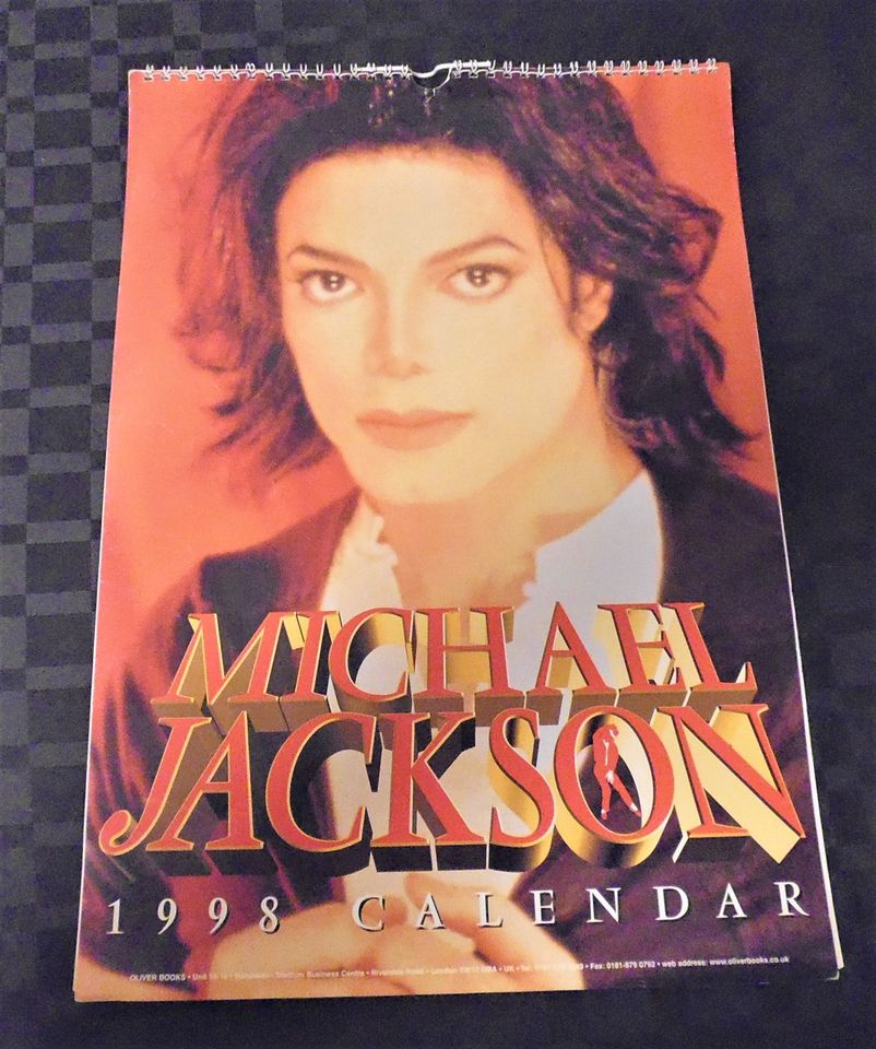 Michael Jackson Kalender 1998 Oliver Books Spiralbindung 30 x 42 in Coburg